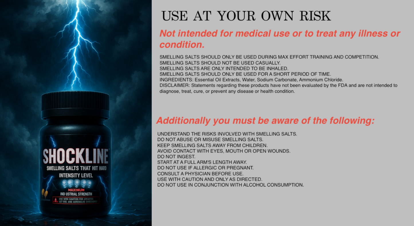 Shockline Maximum Intensity Smelling Salts